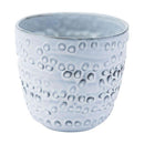 Planters Ceramic Planters - 7.2" X 7.2" X 6.5" Small Off White Organic Patter Circles Planter HomeRoots