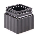 Planters Modern Planters - 4.3" X 4.3" X 4.3" Small Black Roman Planter HomeRoots