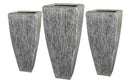 Planters Planters - 1" x 17" x 39" Sandstone, Ribbed, Long Square - Planter HomeRoots