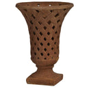 Planters Stone weave Planter With Flared Top, Burnt Umber Brown Benzara