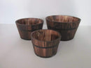 Planters Wooden Planters - 1" x 10" x 1" Brown, Wood Garden Planter - 3 Piece HomeRoots