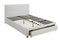 Platform Beds Queen Bed With Drawer,Pu White Benzara