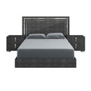 Platform Beds Standard King Platform Bed In Wood Gray Benzara