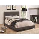 Upholstered Cal King Bed, Espresso