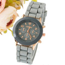 Platinum Classic Silicone Women Watch-Grey-JadeMoghul Inc.