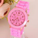 Platinum Classic Silicone Women Watch-Pink-JadeMoghul Inc.