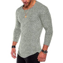 Plus Size S-4XL Slim Fit Sweater Men 2018 Spring Autumn Thin O-Neck Knitted Pullover Men Casual Solid Mens Sweaters Pull Homme AExp