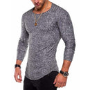 Plus Size S-4XL Slim Fit Sweater Men 2018 Spring Autumn Thin O-Neck Knitted Pullover Men Casual Solid Mens Sweaters Pull Homme-Dark Grey-S-JadeMoghul Inc.