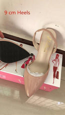 Point Toe Leathtr High Heels-beggie 9cm heels-5-JadeMoghul Inc.