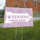 Pointing Arrow Wedding Directional Sign Caribbean Blue (Pack of 1)-Wedding Signs-Black-JadeMoghul Inc.