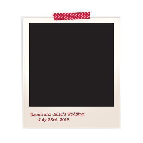 Polaroid Personalized Photo Backdrop (Pack of 1)-Wedding Reception Decorations-JadeMoghul Inc.