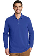 Polos/knits Port Authority EZCotton Long Sleeve Polo. K8000LS Port Authority