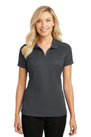 Polos/knits Port Authority Ladies Pinpoint MeshZip Polo. L580 Port Authority