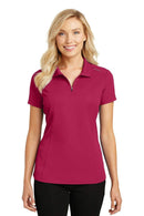 Polos/knits Port Authority Ladies Pinpoint MeshZip Polo. L580 Port Authority