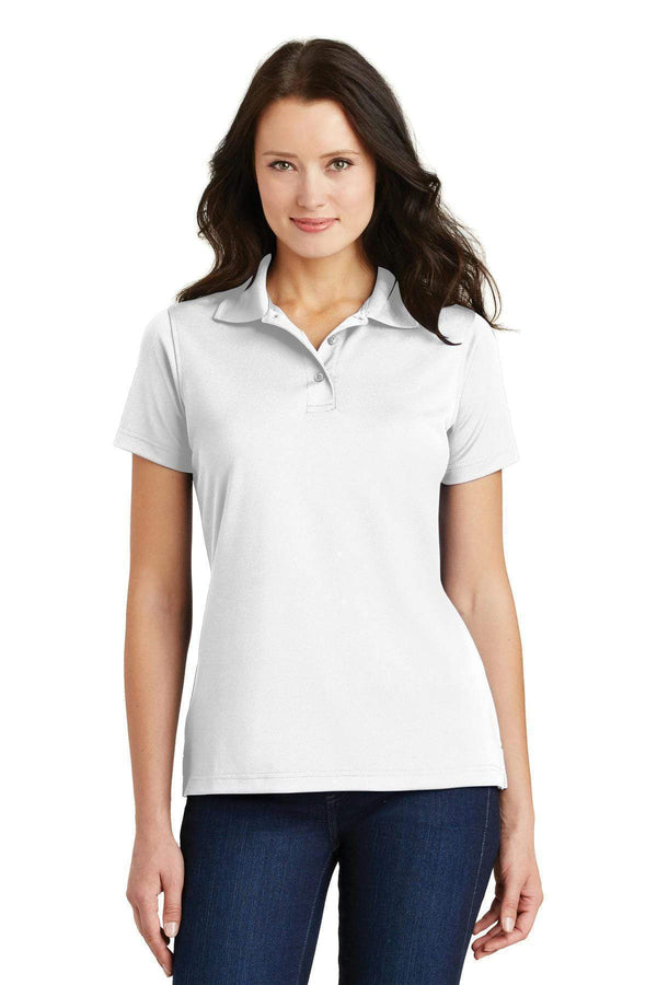 Polos/knits Port Authority Ladies Poly-Charcoal BlendPique Polo. L497 Port Authority