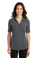 Polos/knits Port Authority Ladies Silk TouchInterlock Performance Polo. L5200 Port Authority