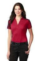 Polos/knits Port Authority Ladies Silk TouchPerformance Colorblock Stripe Polo. L547 Port Authority
