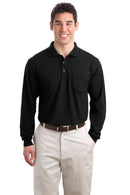 Polos/knits Port Authority Long Sleeve Silk TouchPolo with Pocket K500LSP Port Authority