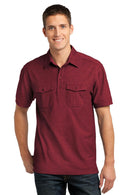 Polos/knits Port Authority Oxford Pique Double Pocket Polo. K557 Port Authority