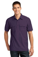 Polos/knits Port Authority Oxford Pique Double Pocket Polo. K557 Port Authority