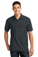 Polos/knits Port Authority Oxford Pique Double Pocket Polo. K557 Port Authority