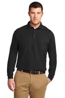 Polos/knits Port Authority Silk Touch Long Sleeve Polo. K500LS Port Authority