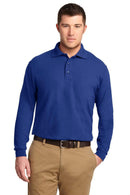 Polos/knits Port Authority Silk Touch Long Sleeve Polo. K500LS Port Authority