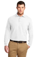 Polos/knits Port Authority Silk Touch Long Sleeve Polo. K500LS Port Authority