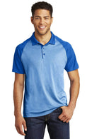Polos/knits Sport-Tek PosiCharge RacerMesh Raglan Heather Block Polo. ST641 Sport-Tek