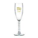 Twisted Stem Champagne Glasses - Personalized (Pack of 1)