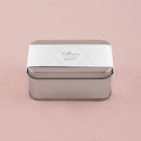 XOXO Rectangular Tin Box with Lid Silver (Pack of 8)