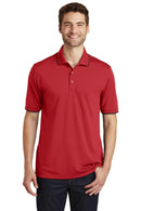 Port Authority Dry Zone UV Micro-Mesh Tipped Polo. K111-Polos/knits-Rich Red/ Deep Black-XS-JadeMoghul Inc.