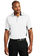 Port Authority Dry ZonEcoorblock Ottoman Polo. K524-Polos/knits-White/Black-6XL-JadeMoghul Inc.