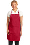 Port Authority Easy Care Full-Length Apron with Stain Release. A703-Workwear-Red-OSFA-JadeMoghul Inc.