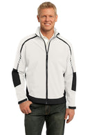 Port Authority Embark Soft Shell Jacket. J307-Outerwear-Sea Salt White/Deep Grey-4XL-JadeMoghul Inc.