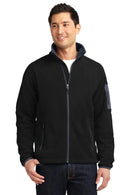 Port Authority Enhanced Value Fleece Full-Zip Jacket. F229-Sweatshirts/Fleece-Black/ Battleship Grey-4XL-JadeMoghul Inc.
