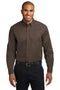 Port Authority Extended Size Long Sleeve Easy Care Shirt. S608ES-Woven Shirts-Coffee Bean/Light Stone-10XL-JadeMoghul Inc.