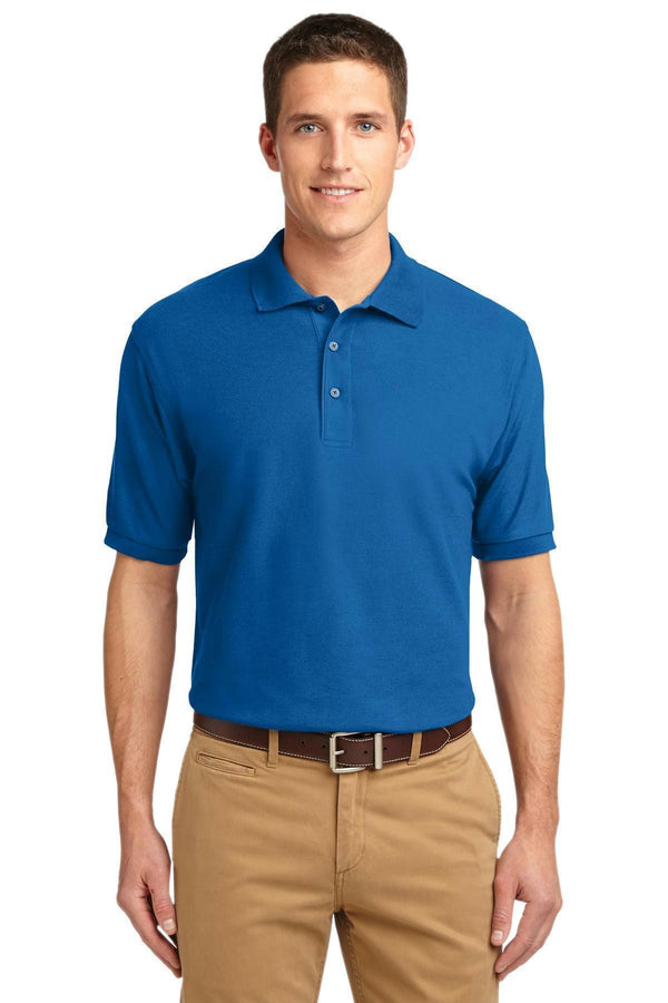 Port Authority Extended Size Silk Touch Polo. K500ES-Polos/knits-Strong Blue-9XL-JadeMoghul Inc.