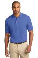 Port Authority Heavyweight Cotton Pique Polo. K420-Polos/knits-Faded Blue-6XL-JadeMoghul Inc.