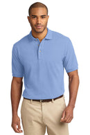 Port Authority Heavyweight Cotton Pique Polo. K420-Polos/knits-Light Blue-6XL-JadeMoghul Inc.
