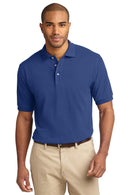 Port Authority Heavyweight Cotton Pique Polo. K420-Polos/knits-Royal-6XL-JadeMoghul Inc.
