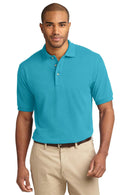 Port Authority Heavyweight Cotton Pique Polo. K420-Polos/knits-Turquoise-6XL-JadeMoghul Inc.