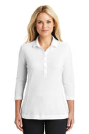Port Authority Ladies Coastal Cotton Blend Polo. LK581-Polos/knits-White-XS-JadeMoghul Inc.