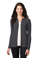Port Authority Ladies Concept Stretch Button-Front Cardigan. LM1008-Polos/knits-Grey Smoke-4XL-JadeMoghul Inc.