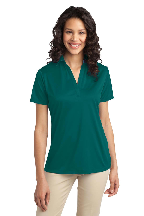 Port Authority Ladies Silk Touch Performance Polo. L540-Polos/knits-Teal Green-4XL-JadeMoghul Inc.