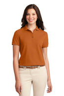 Port Authority Ladies Silk Touch Polo. L500-Polos/knits-Orange-4XL-JadeMoghul Inc.