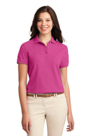 Port Authority Ladies Silk Touch Polo. L500-Polos/knits-Orange-4XL-JadeMoghul Inc.