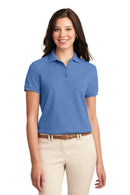 Port Authority Ladies Silk Touch Polo. L500-Polos/knits-Ultramarine Blue-4XL-JadeMoghul Inc.