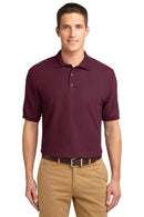 Port Authority Silk Touch Polo. K500-Polos/knits-Burgundy-6XL-JadeMoghul Inc.