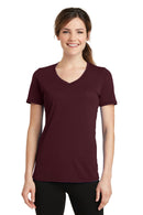 Port & Company Ladies Performance Blend V-Neck Tee. LPC381V-Activewear-Athletic Maroon-4XL-JadeMoghul Inc.